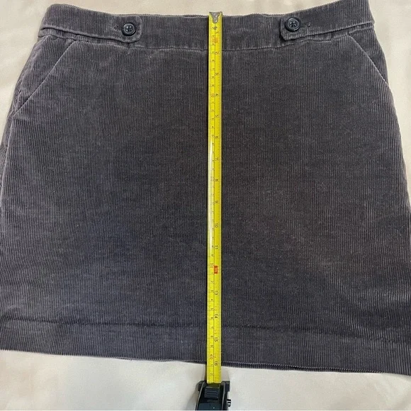 Banana Republic Charcoal Grey Stretch Corduroy Skirt with Pockets - Picture 9 of 10